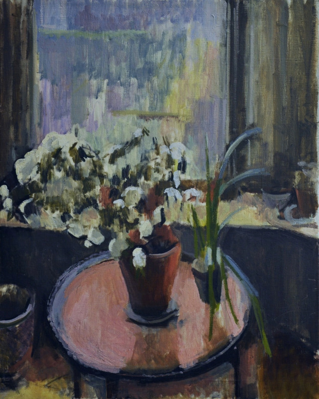 Azalea on a copper table